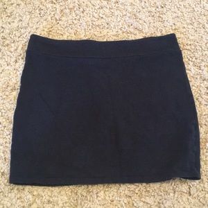 Black mini skirt
